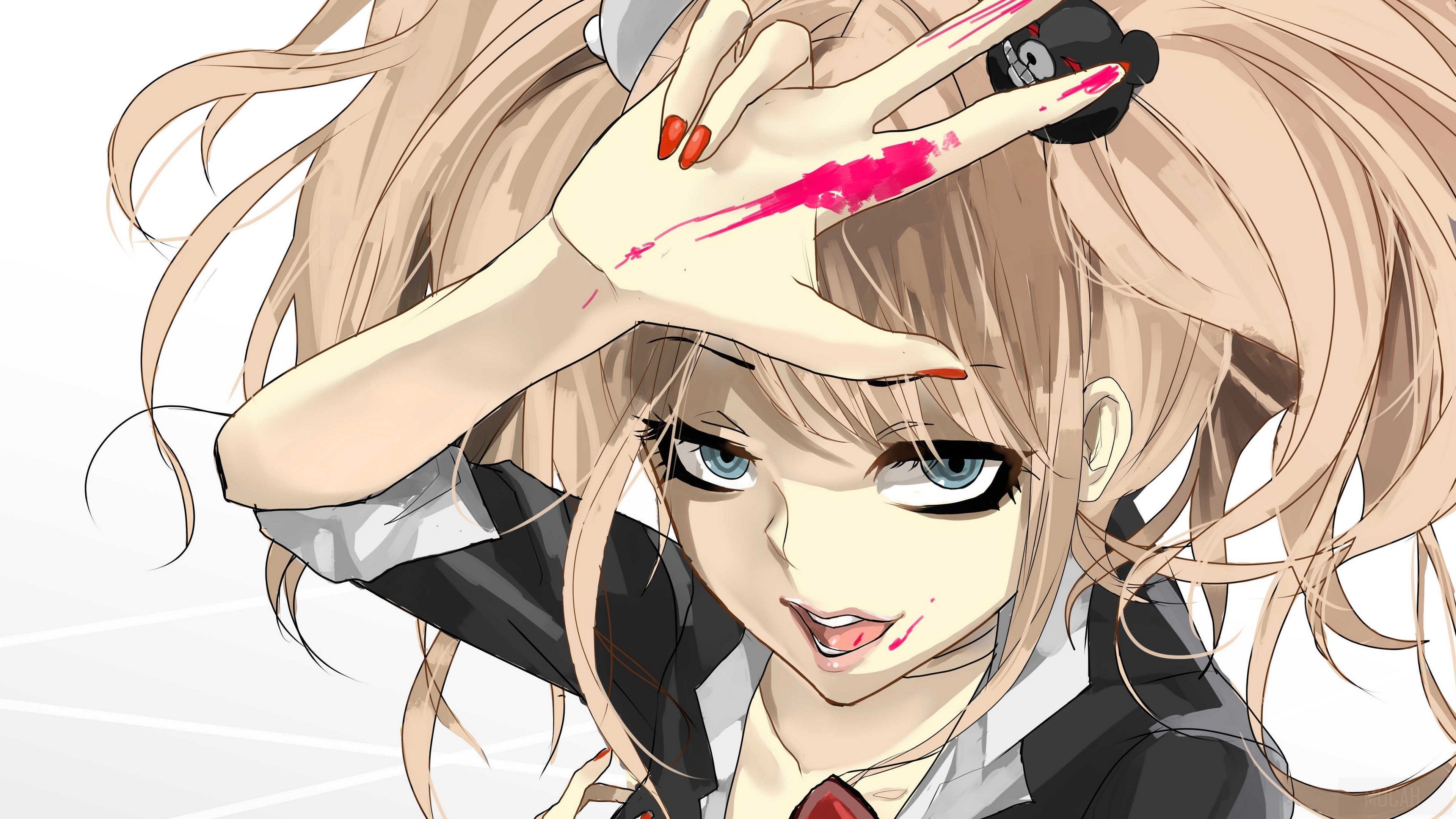 Anime girl with a knife in her hand - Danganronpa