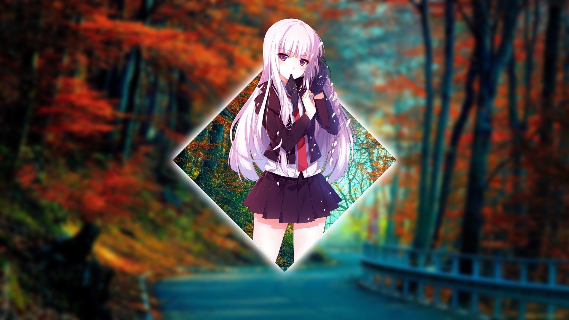 Anime girl in the forest - Danganronpa