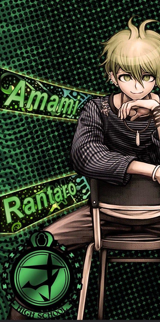 Anime boy sitting on a chair - Danganronpa