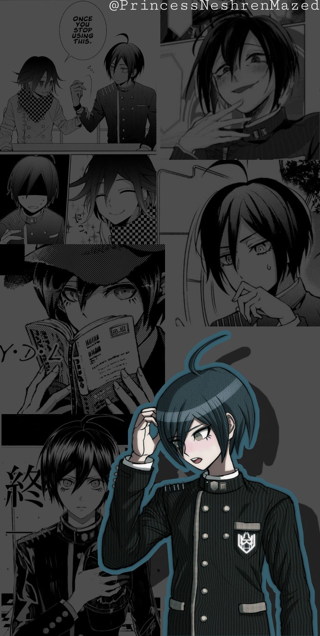 A series of images with different characters - Danganronpa