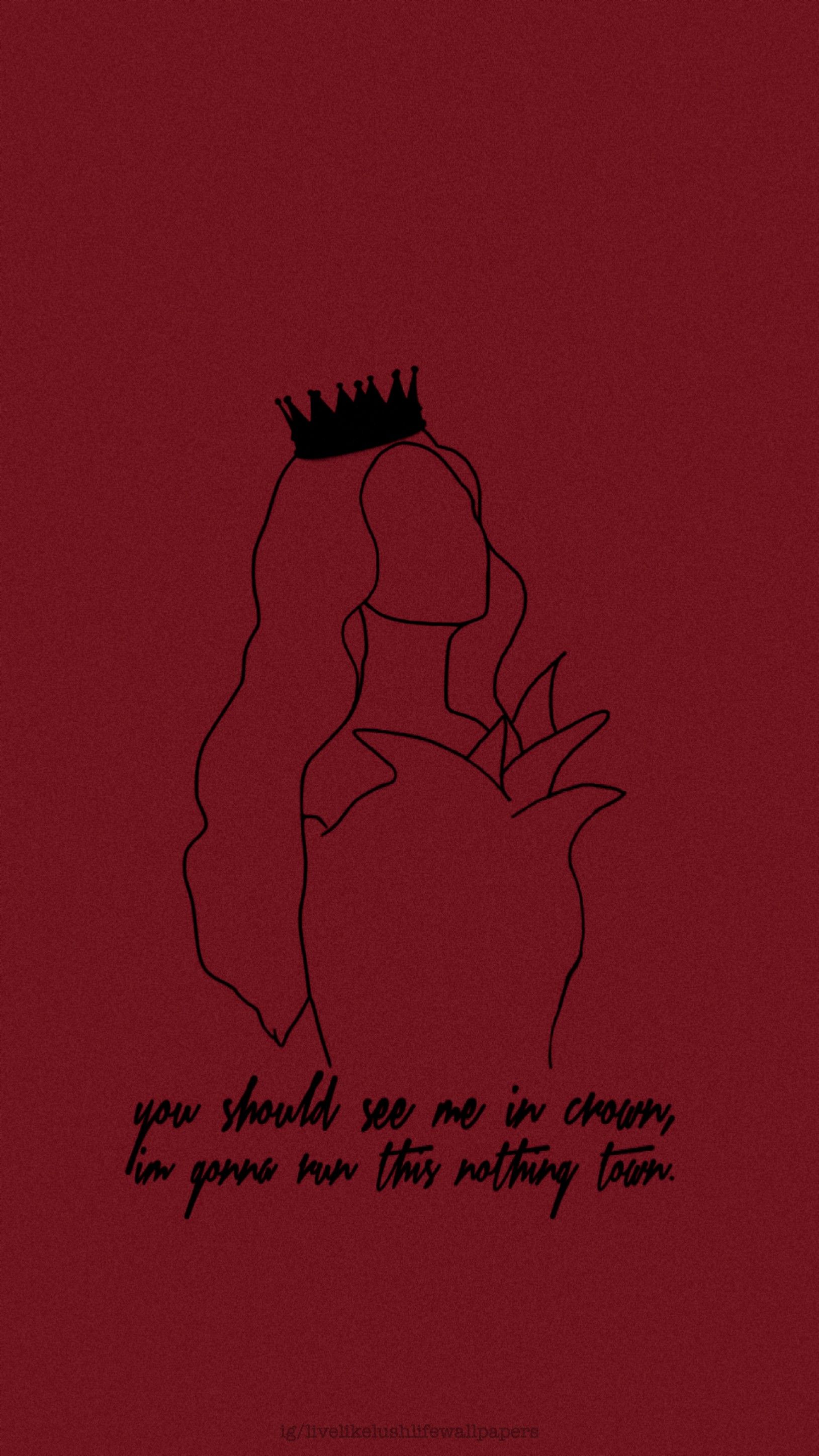 IPhone wallpaper of the song 'Crown' by The Weeknd - Crown