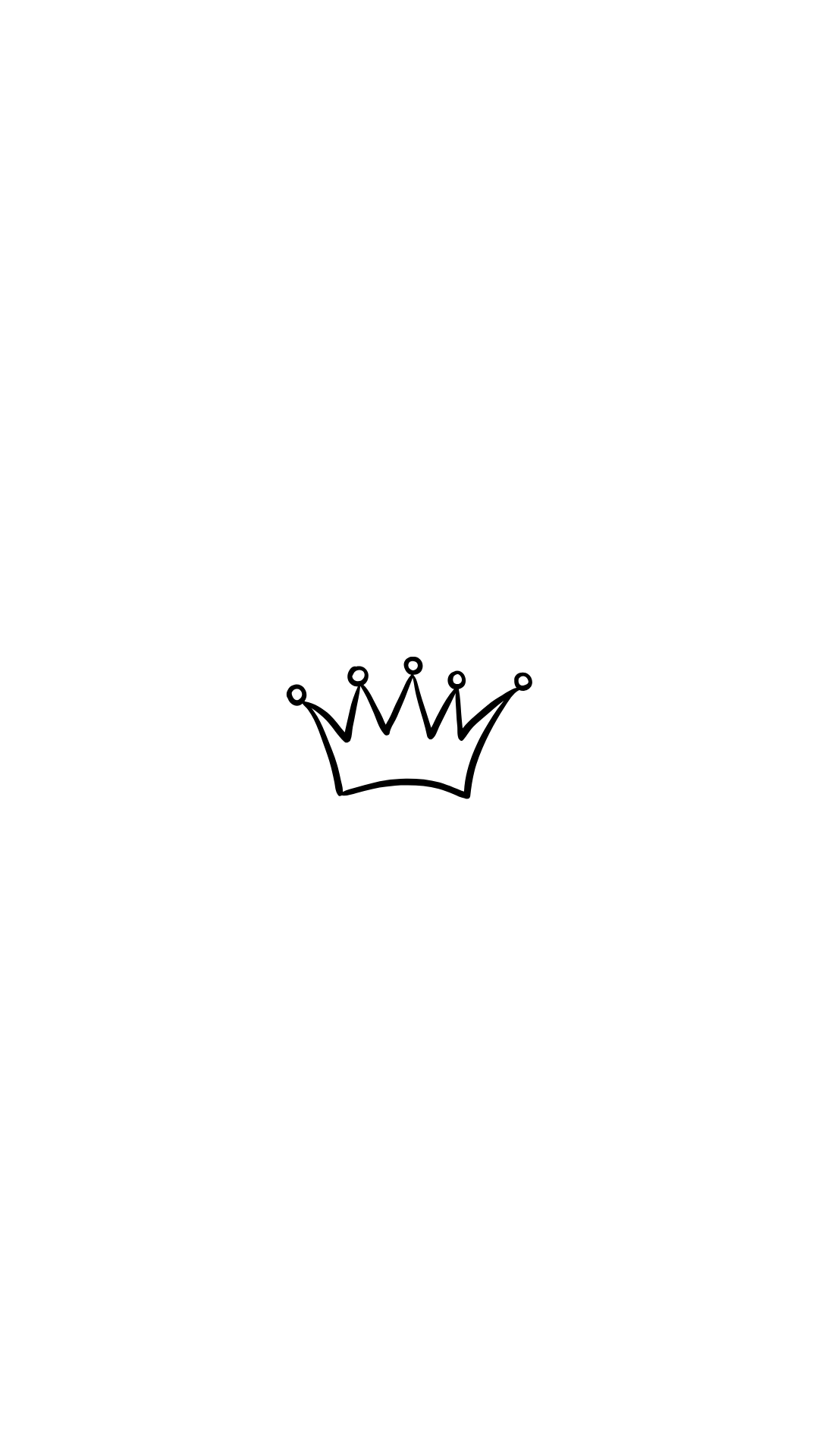 A black and white image of a crown on a white background - Crown