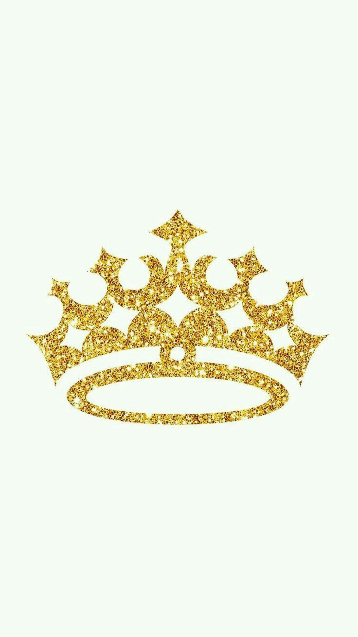 A golden crown on a white background, representing royalty and power. - Crown