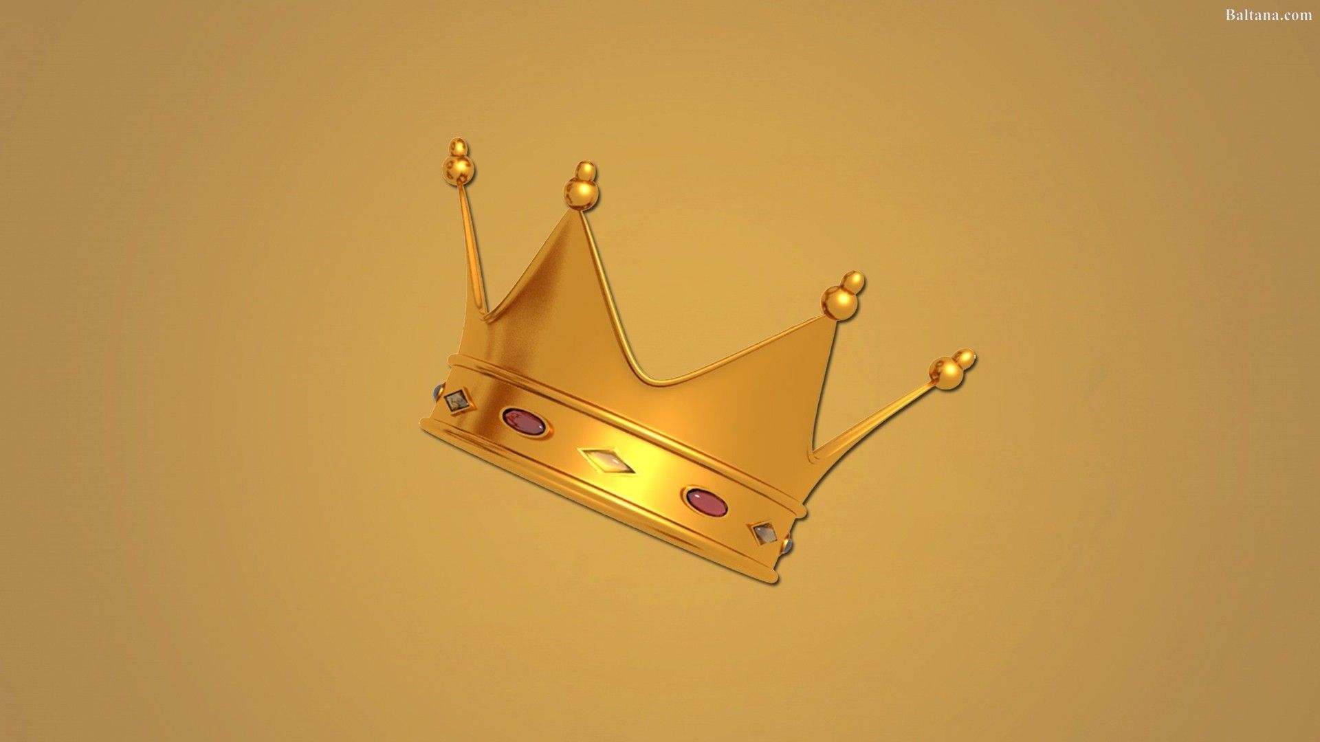 Golden crown on a golden background wallpaper - Digital Art wallpapers - #13661 - Crown