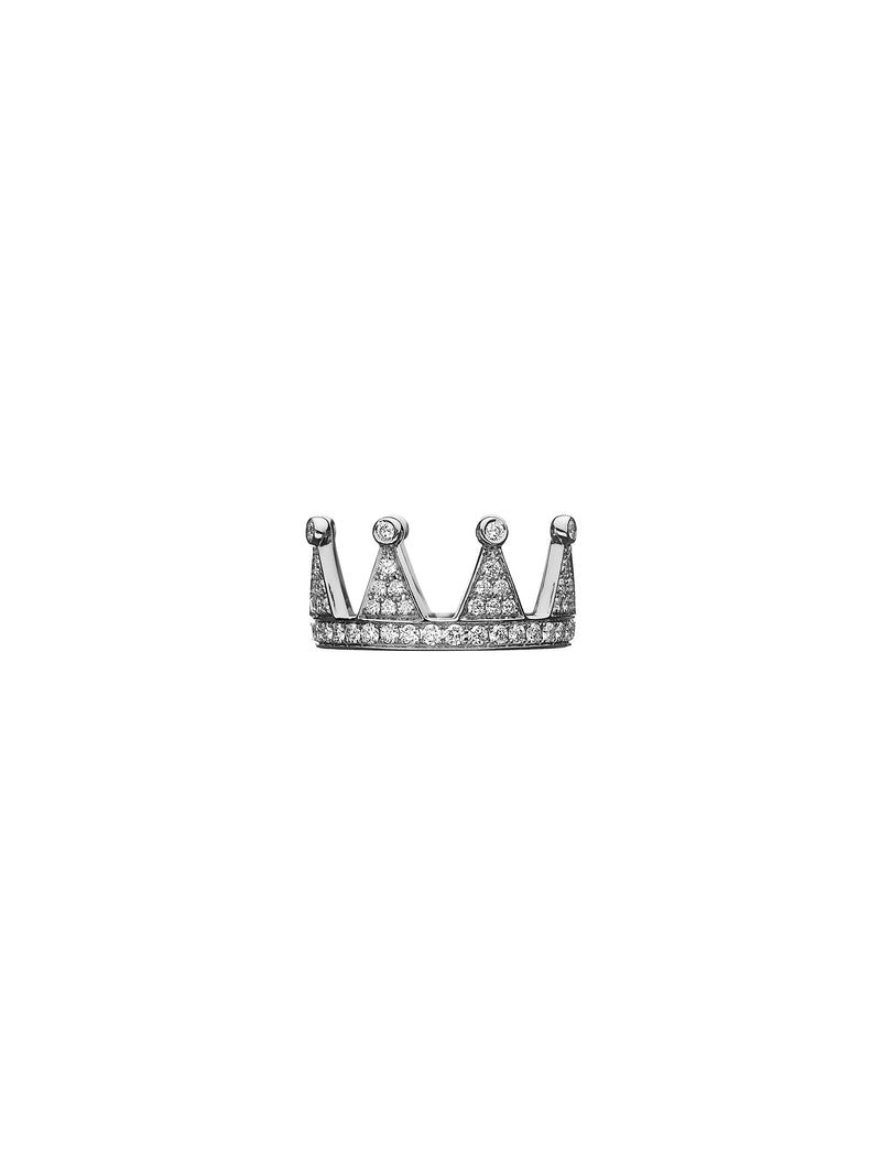 A diamond set crown in 18ct white gold. - Crown