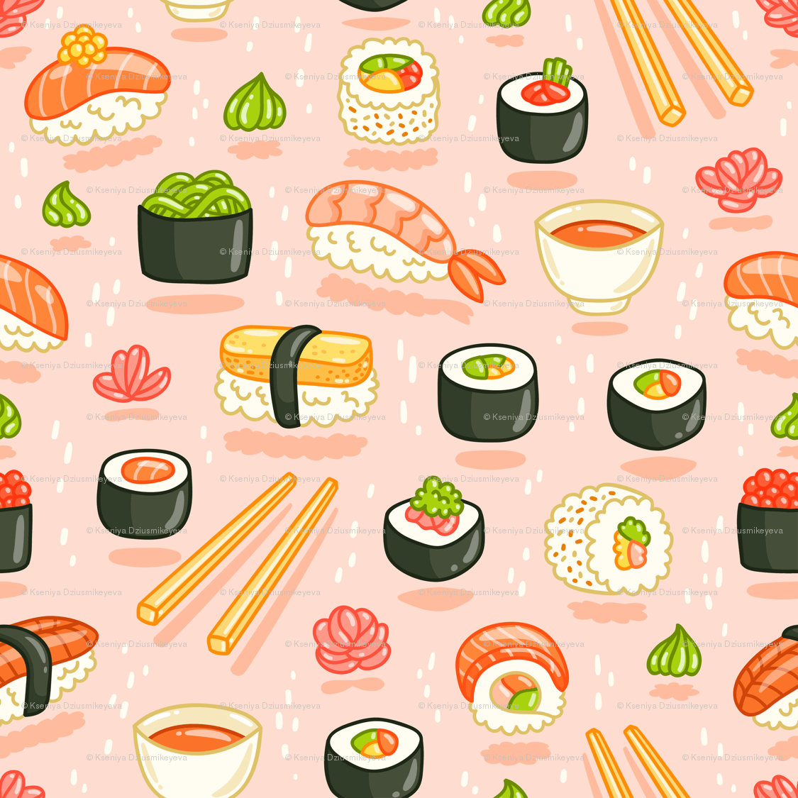 Free download Kawaii Sushi Wallpaper on [1125x1125] for your Desktop, Mobile & Tablet. Explore Sushi Wallpaper. Sushi Master Fortnite Wallpaper