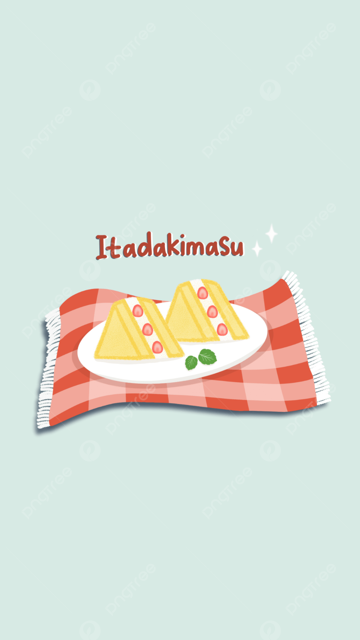 Cute Japanese Fruit Sandwich Wallpaper Background Wallpaper Image For Free Download