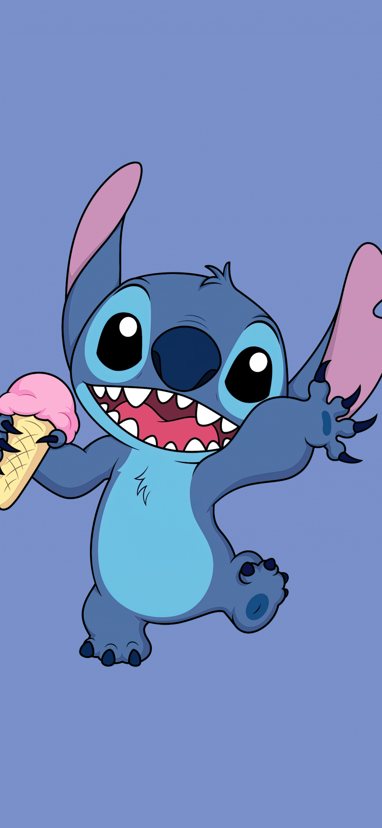 Stitch Wallpaper 4K, Disney, Cartoon, Minimal