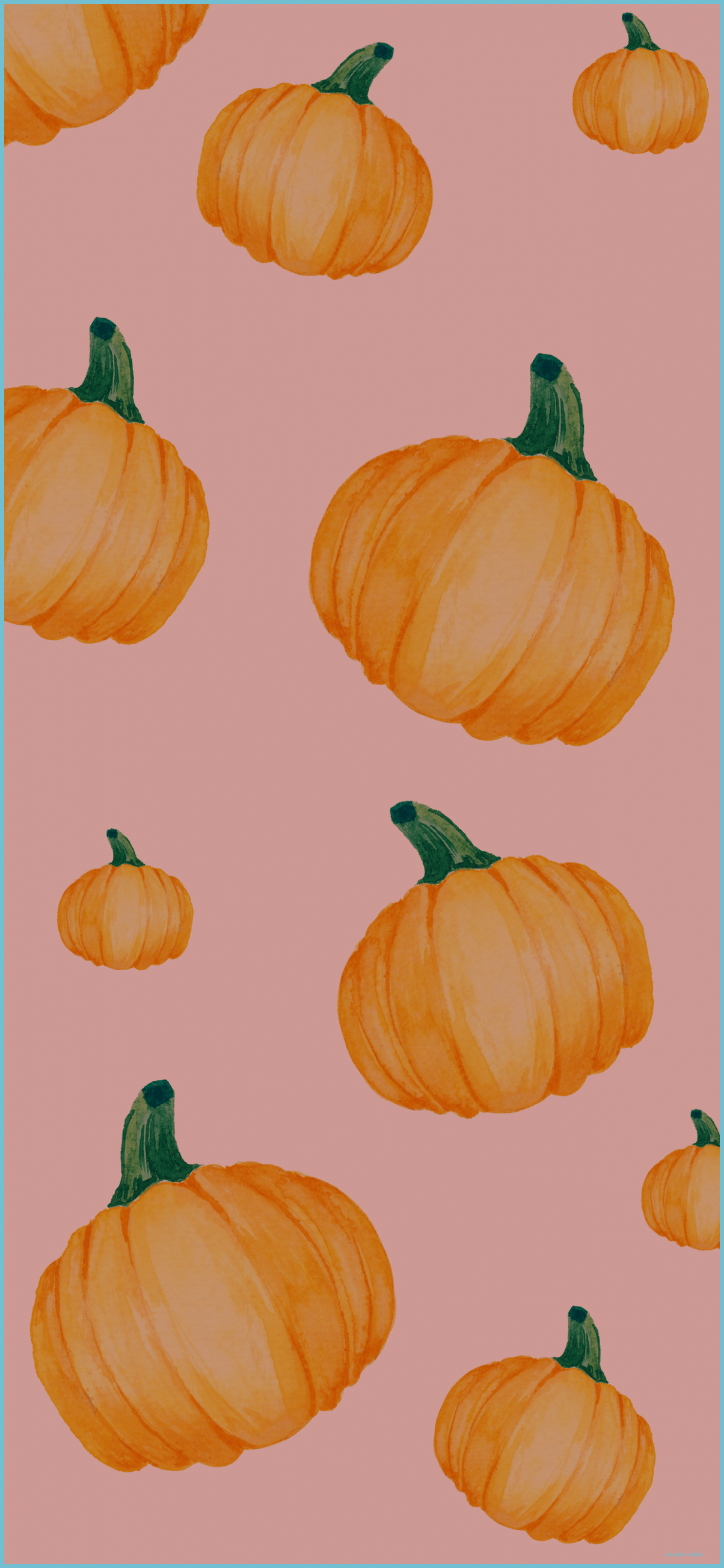 An image of a pattern of pumpkins on a pink background. - Fall, cute fall, pumpkin