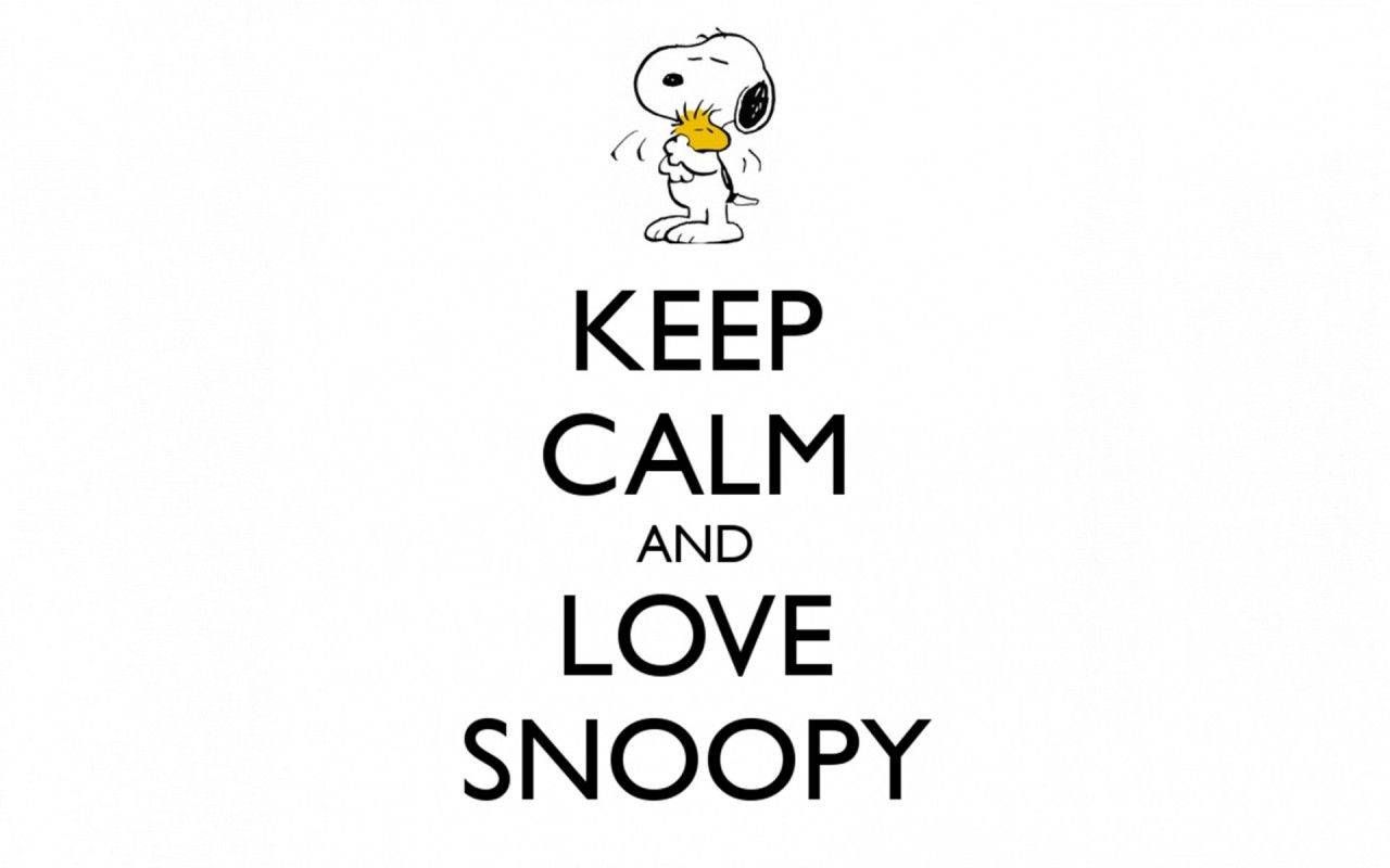 Keep calm and love snoopy wallpaper - Snoopy