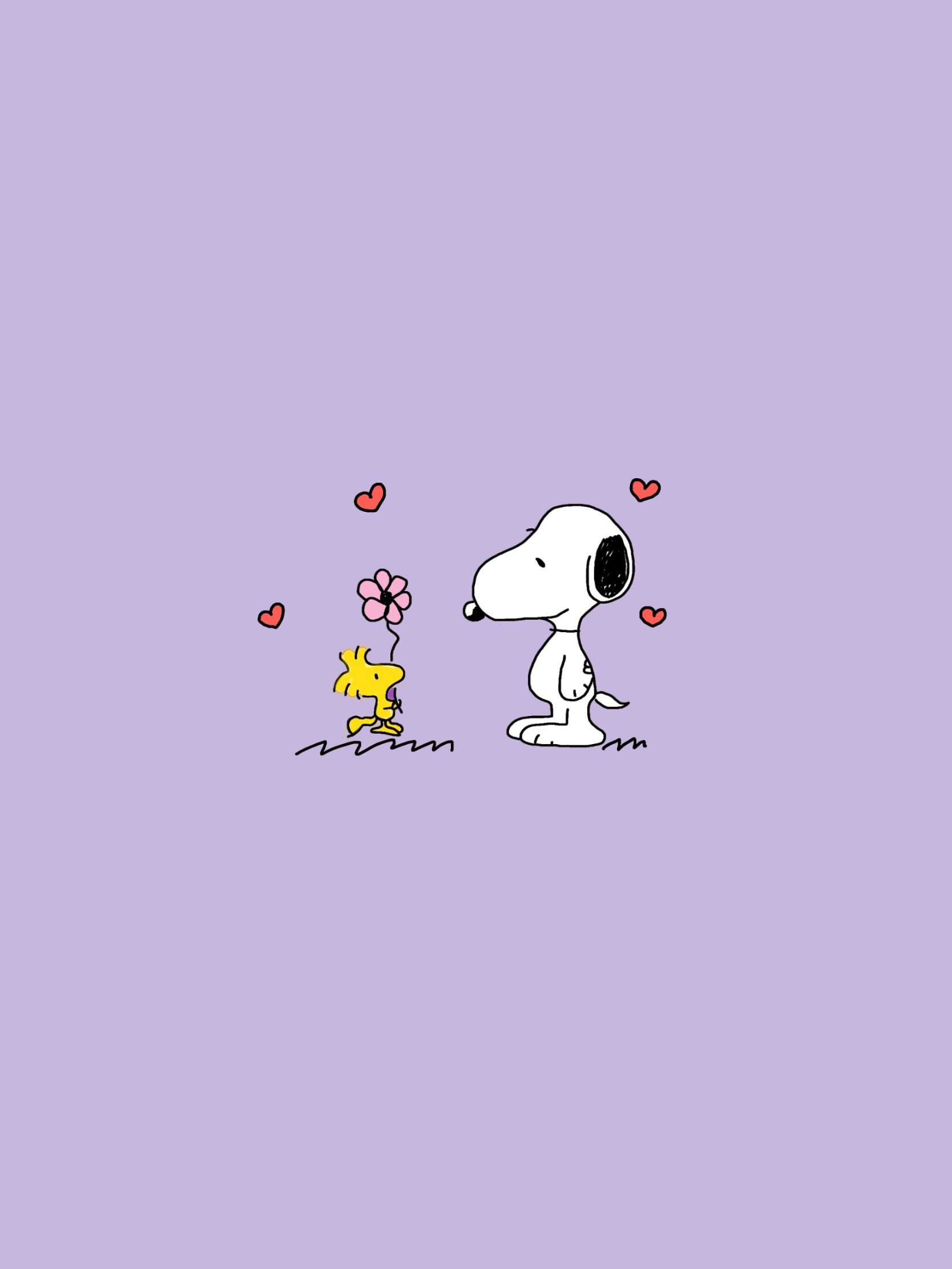 Snoopy and woodstock are standing next to each other - Snoopy