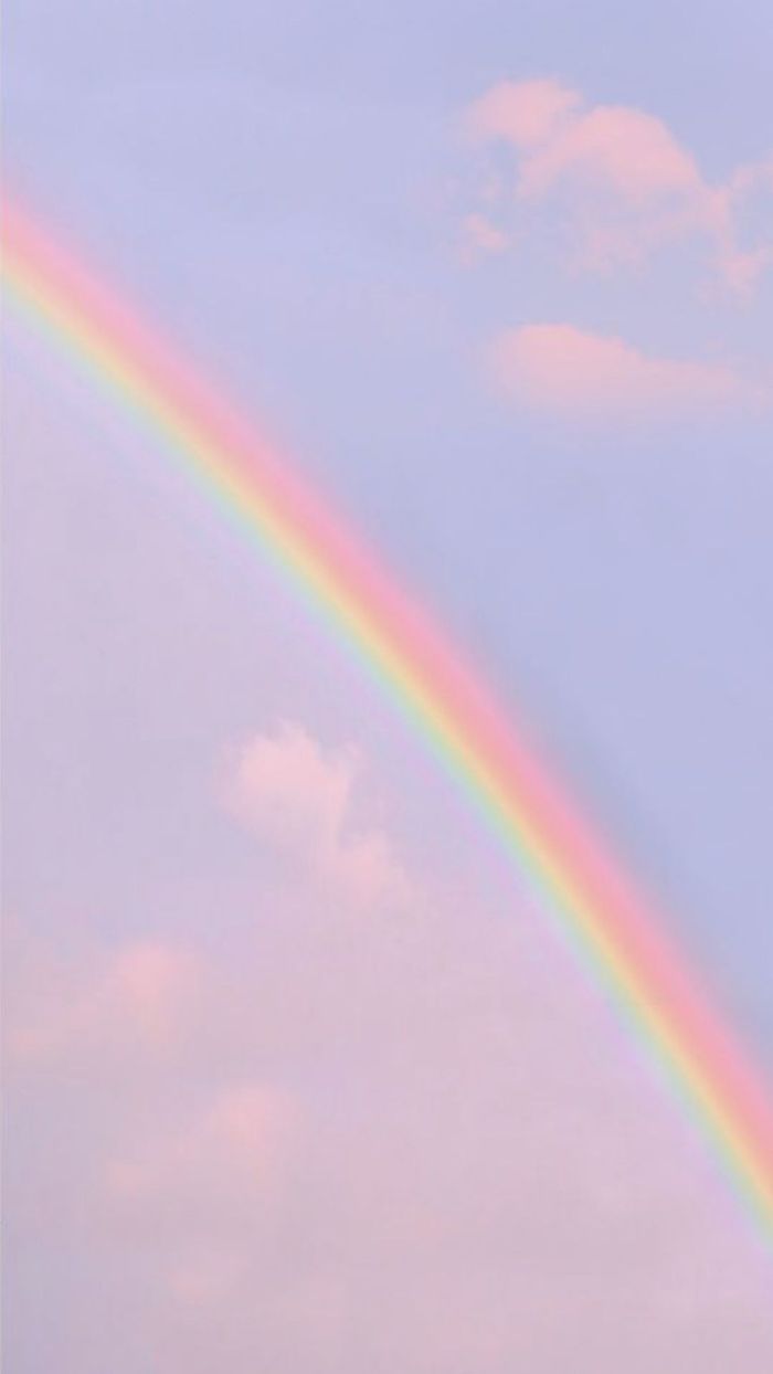 A rainbow in the sky - Pastel rainbow