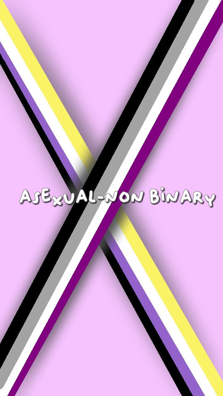 A poster with the words ace on it - Non binary