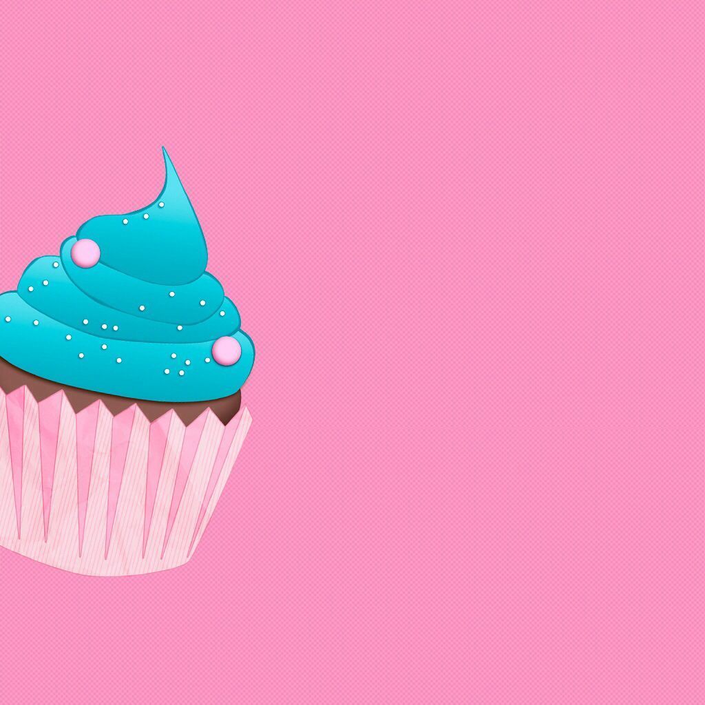 Cupcake on a pink background - Cupcakes