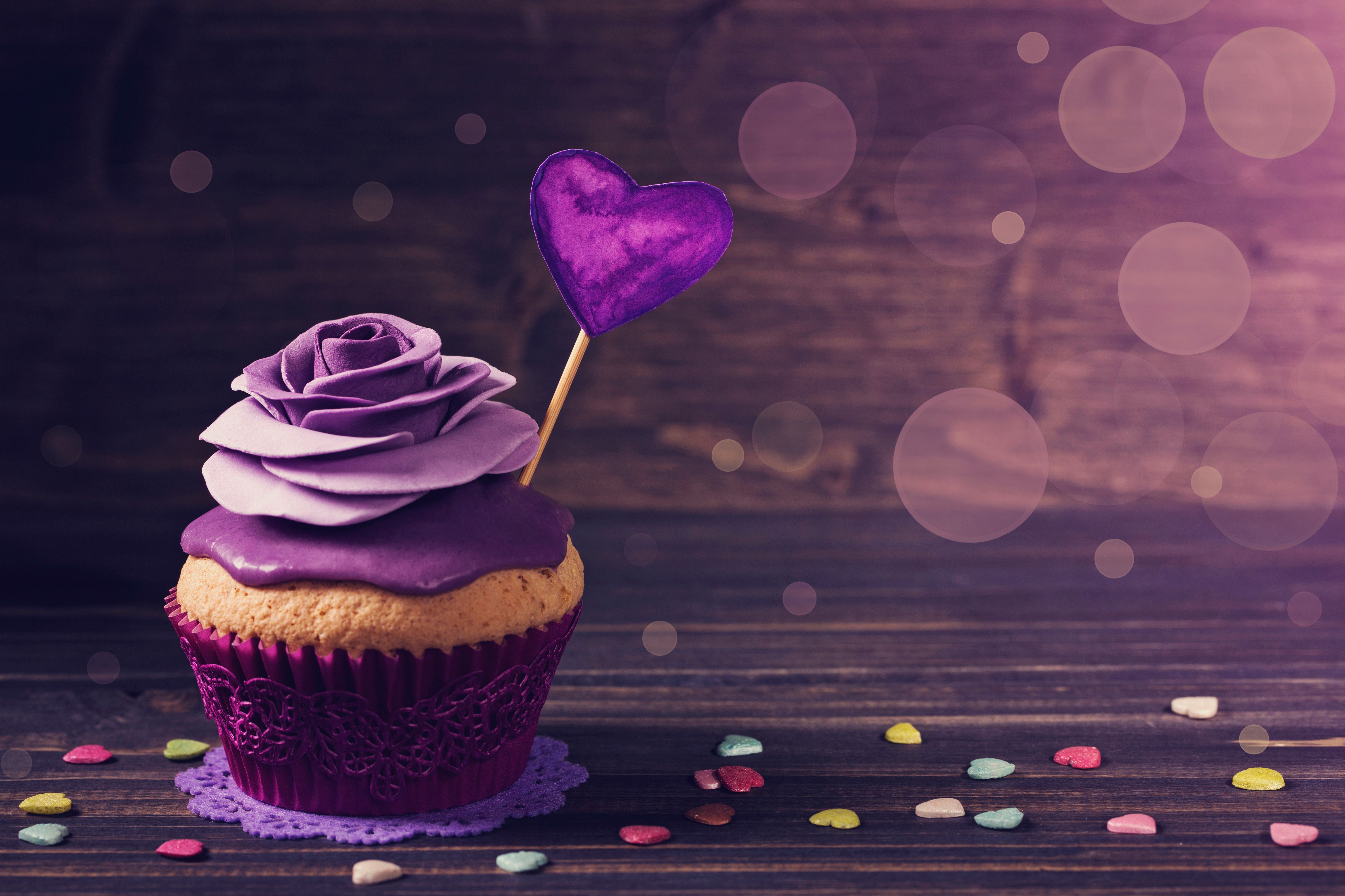 Purple Cupcake Wallpaper Free Purple Cupcake Background