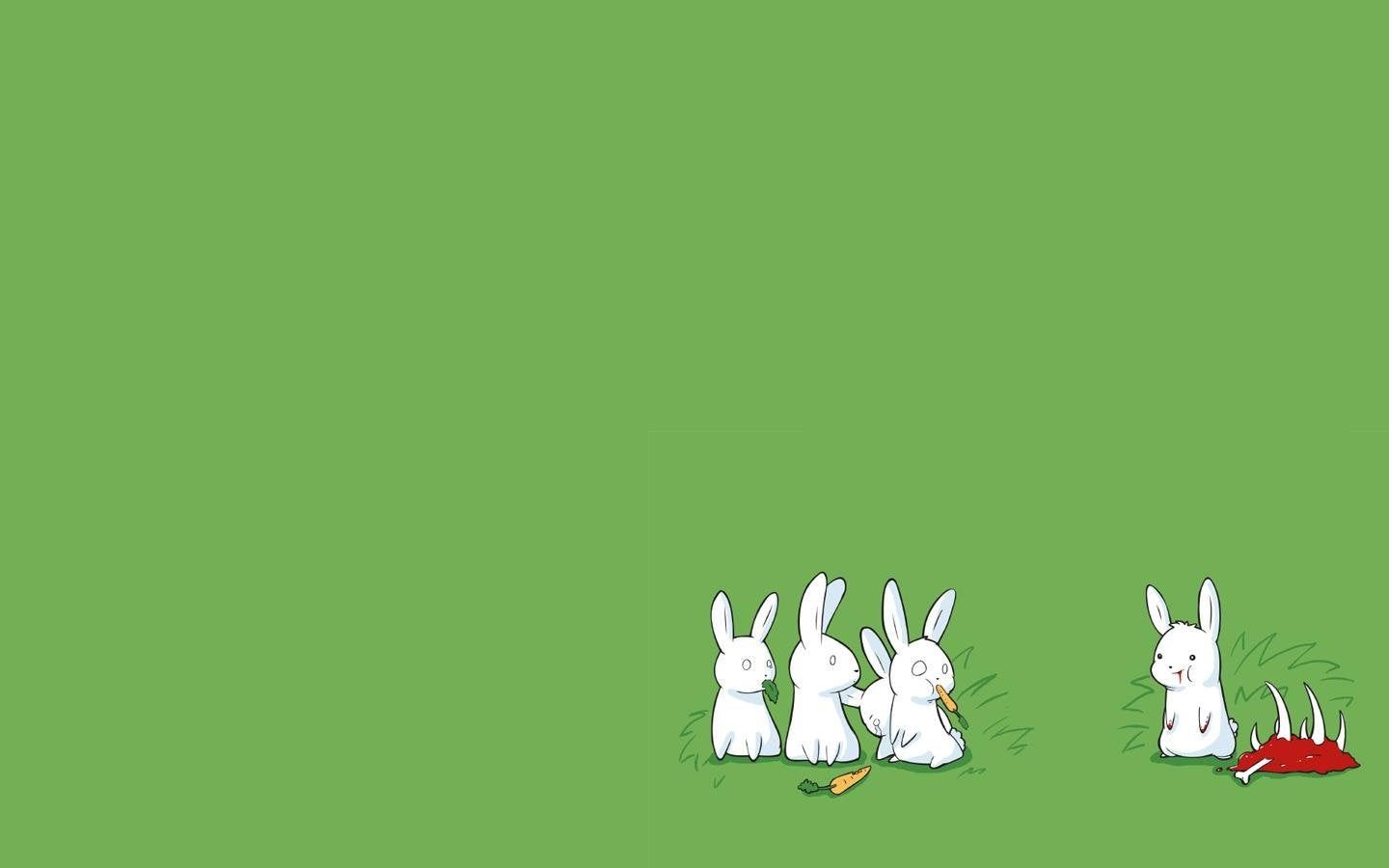 1920x1080 px green background wallpaper animals rabbits wallpapers animals rabbits backgrounds - 1440x900