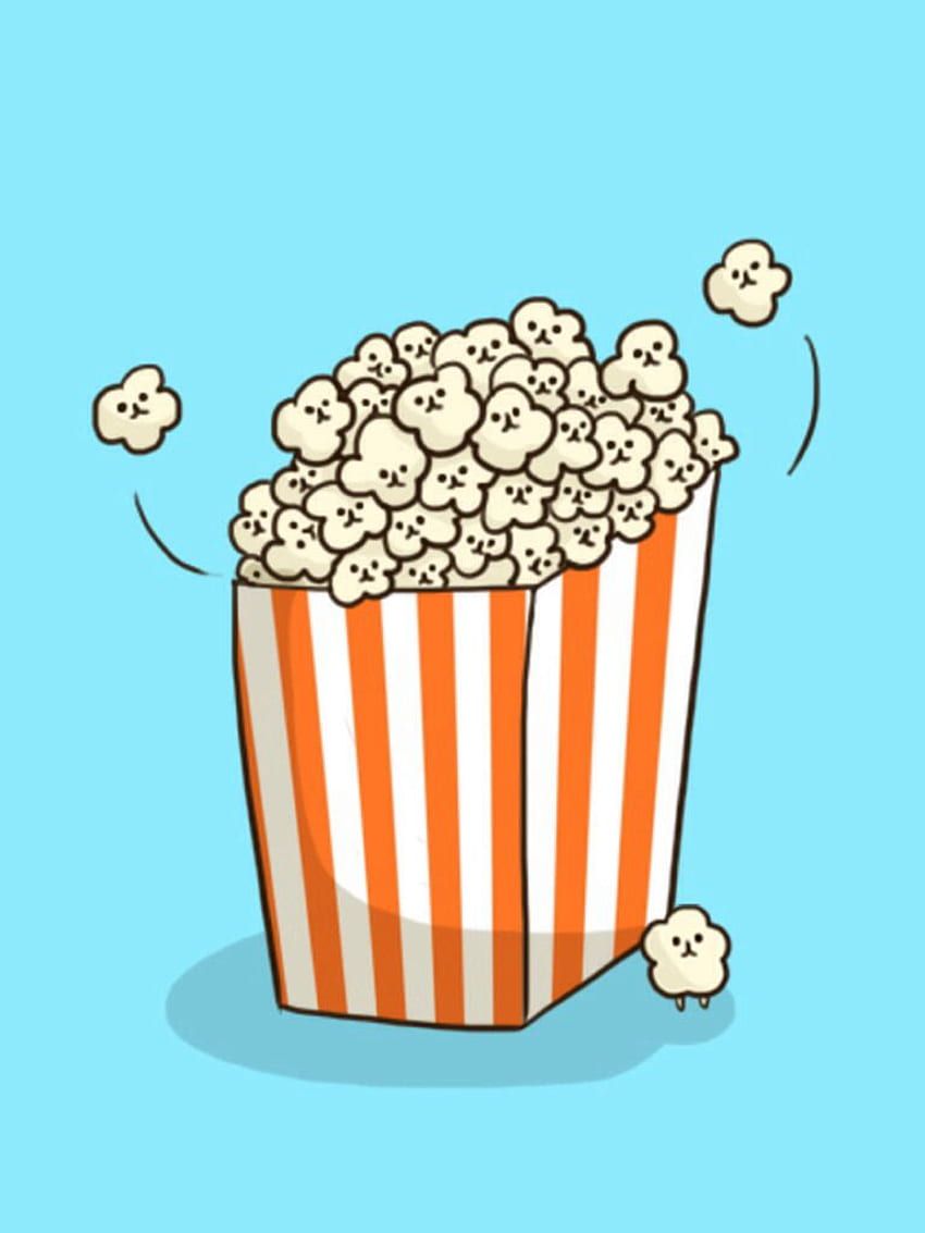 Eli011 on Art. Movie, Kawaii, Cute Popcorn HD phone wallpaper