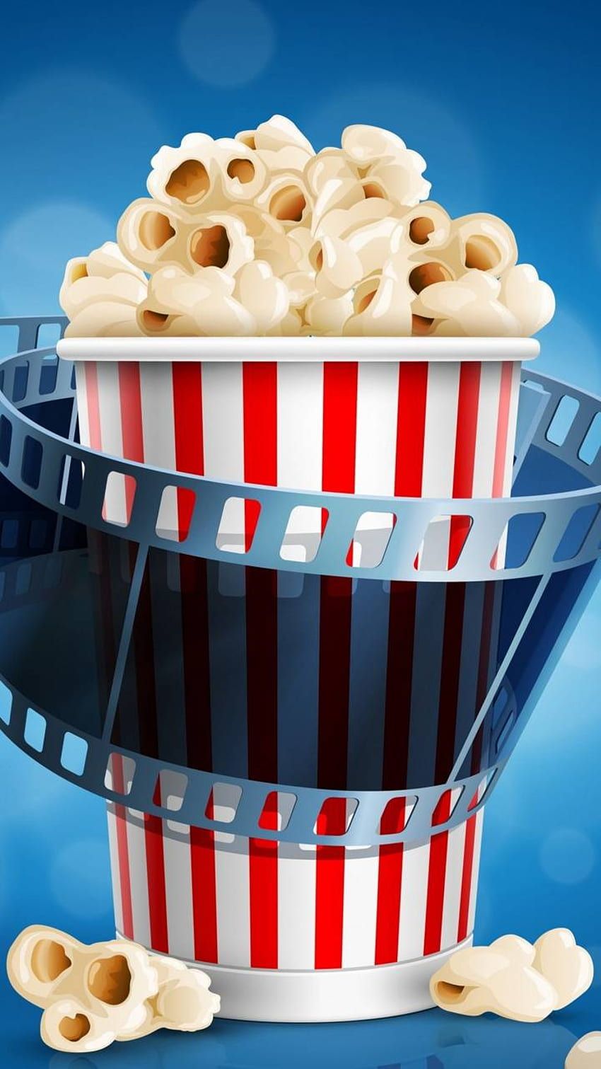 A cup of popcorn with film strip - Popcorn