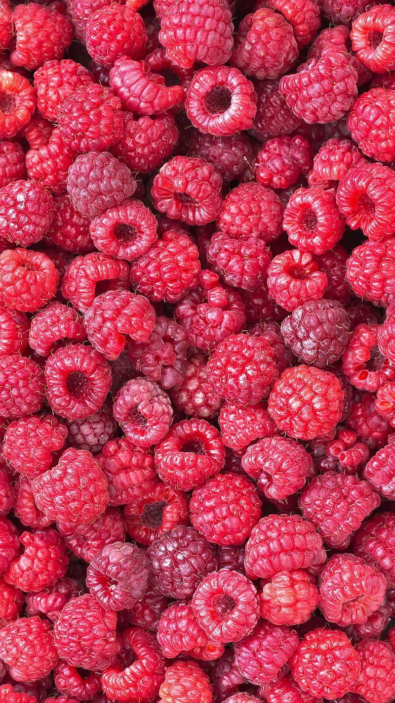 A pile of red raspberries - Popcorn