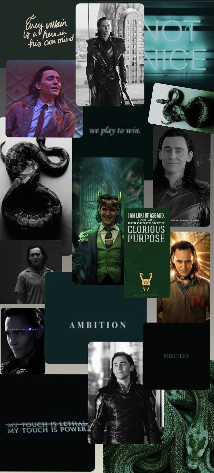 I made a collage of Loki from the Marvel Cinematic Universe! - Loki