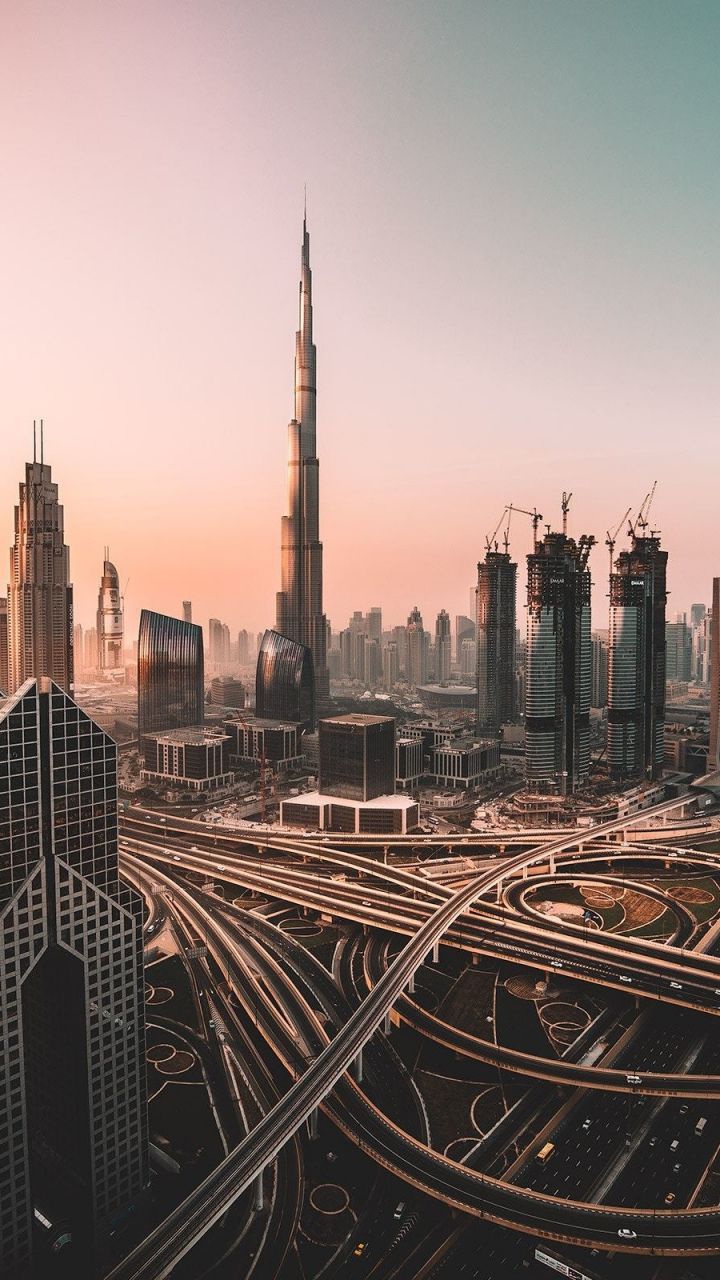 The view of dubai city from above - Cityscape, Dubai