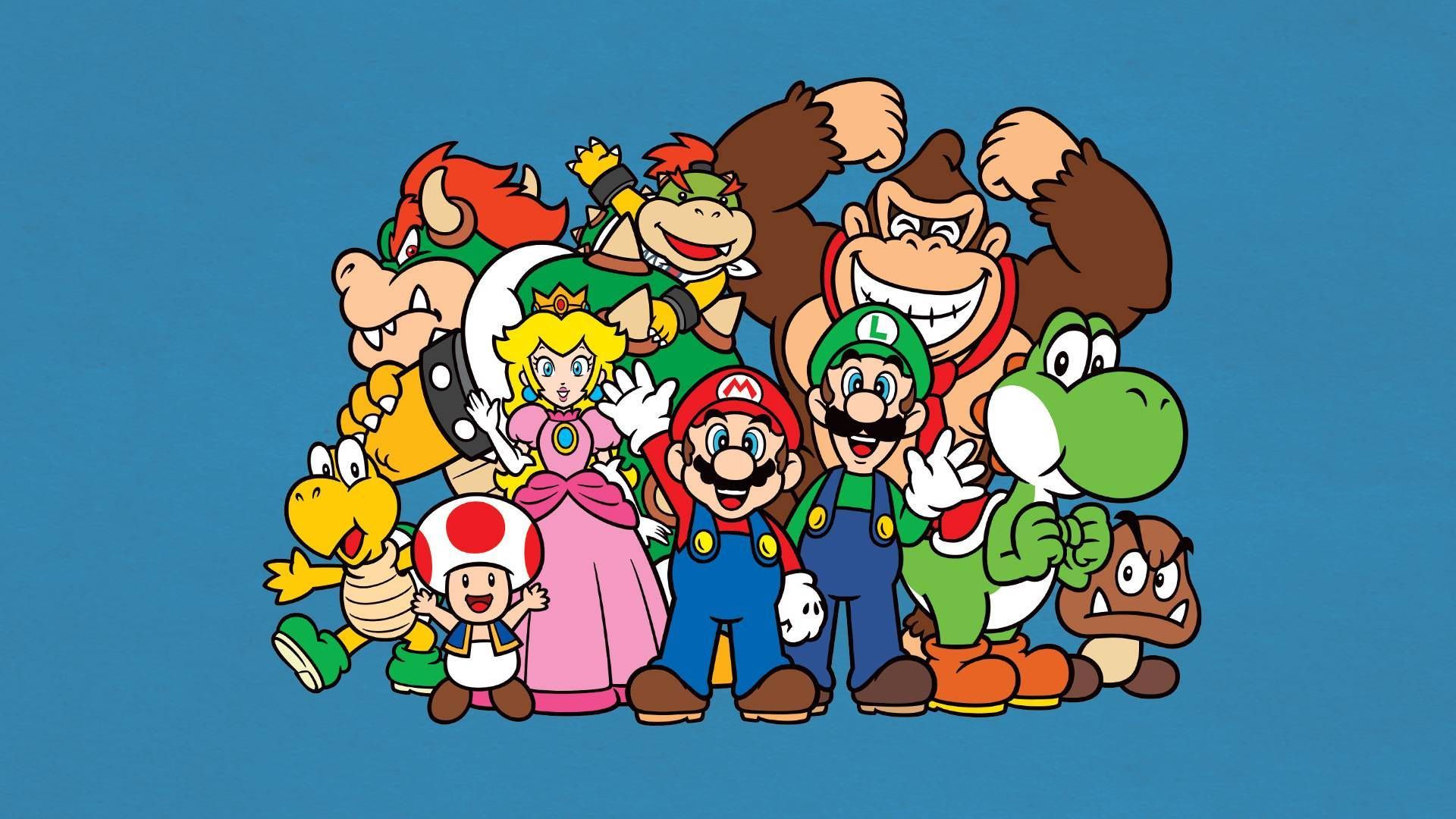 A group of nintendo characters are standing together - Nintendo