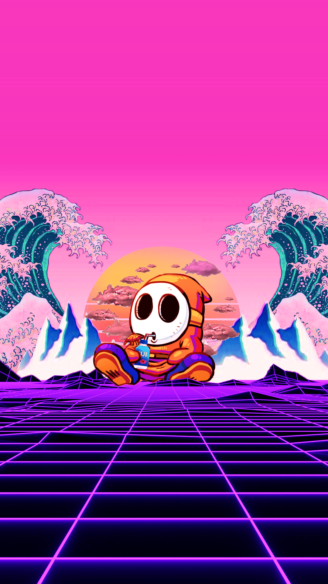 Vaporwave Aesthetics. iPhone wallpaper for guys, Vaporwave wallpaper, Super mario art