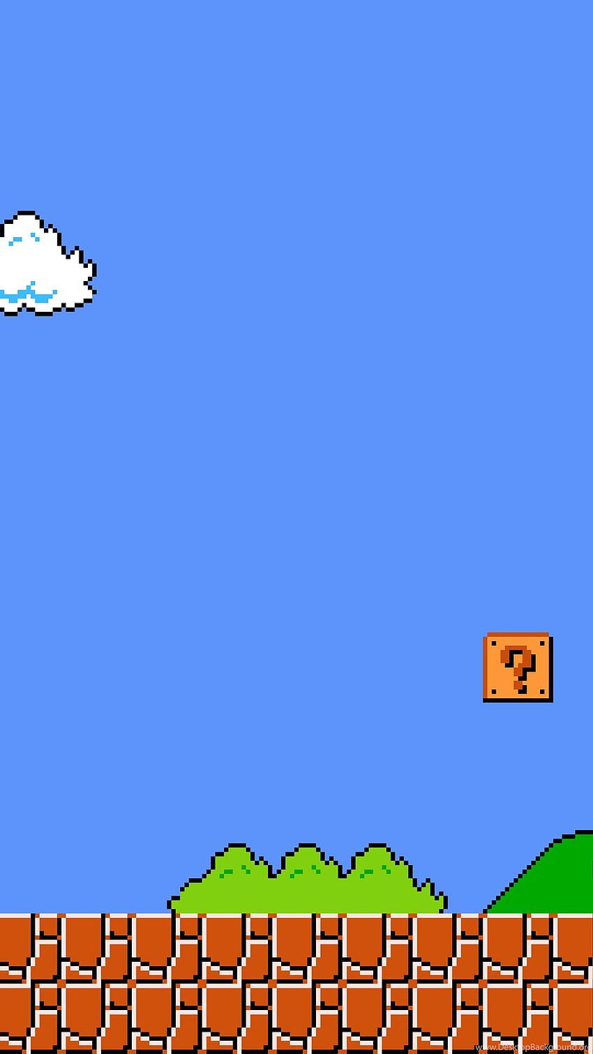 A Super Mario game in a vertical orientation - 