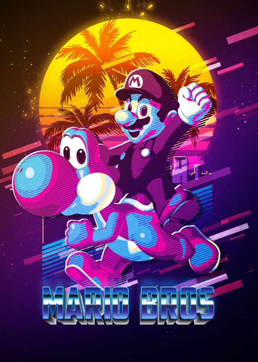 Mario Bros Video Game ' Poster