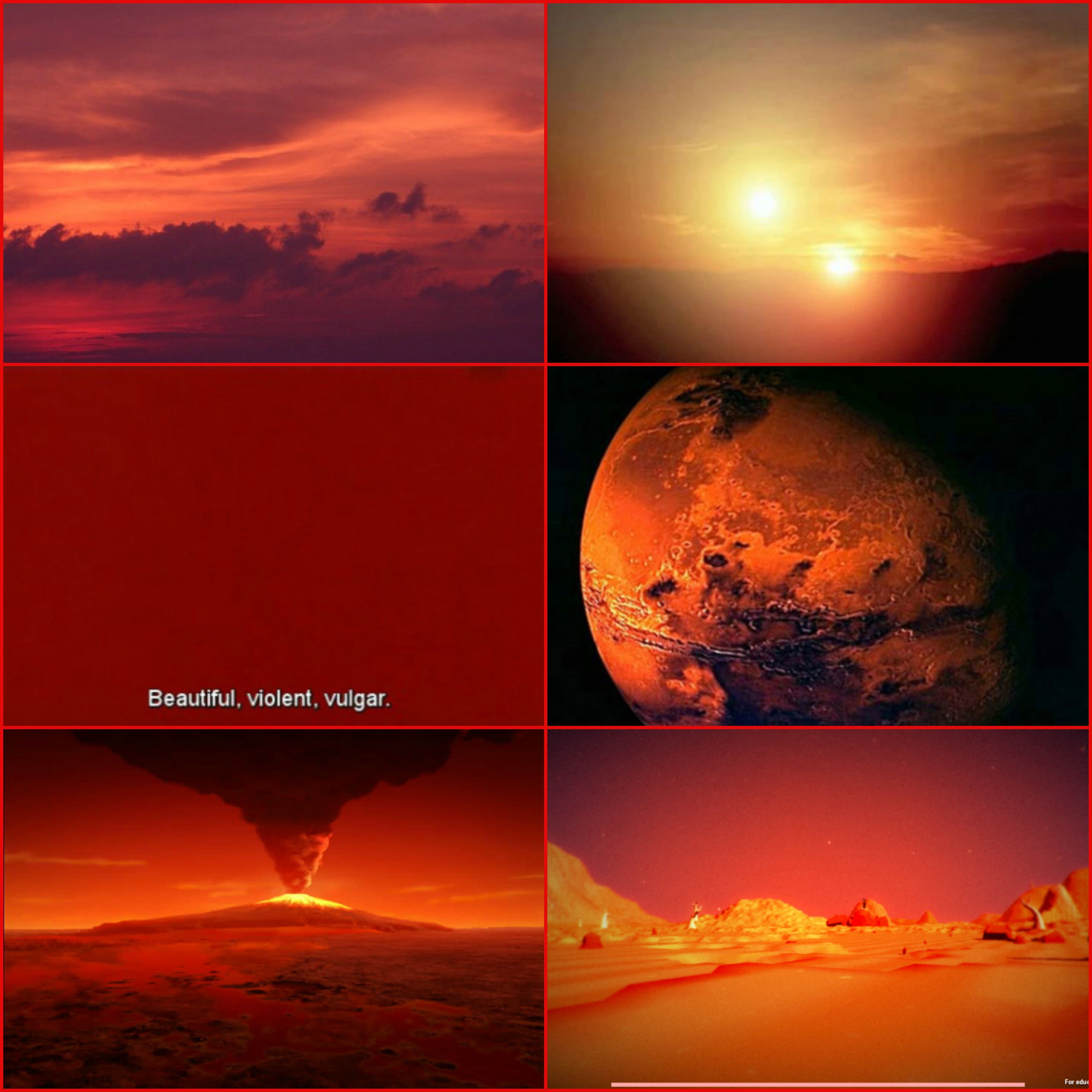 Red and Hot; Mars Aesthetic. Mars planet, Zodiac planets, Cute wallpaper