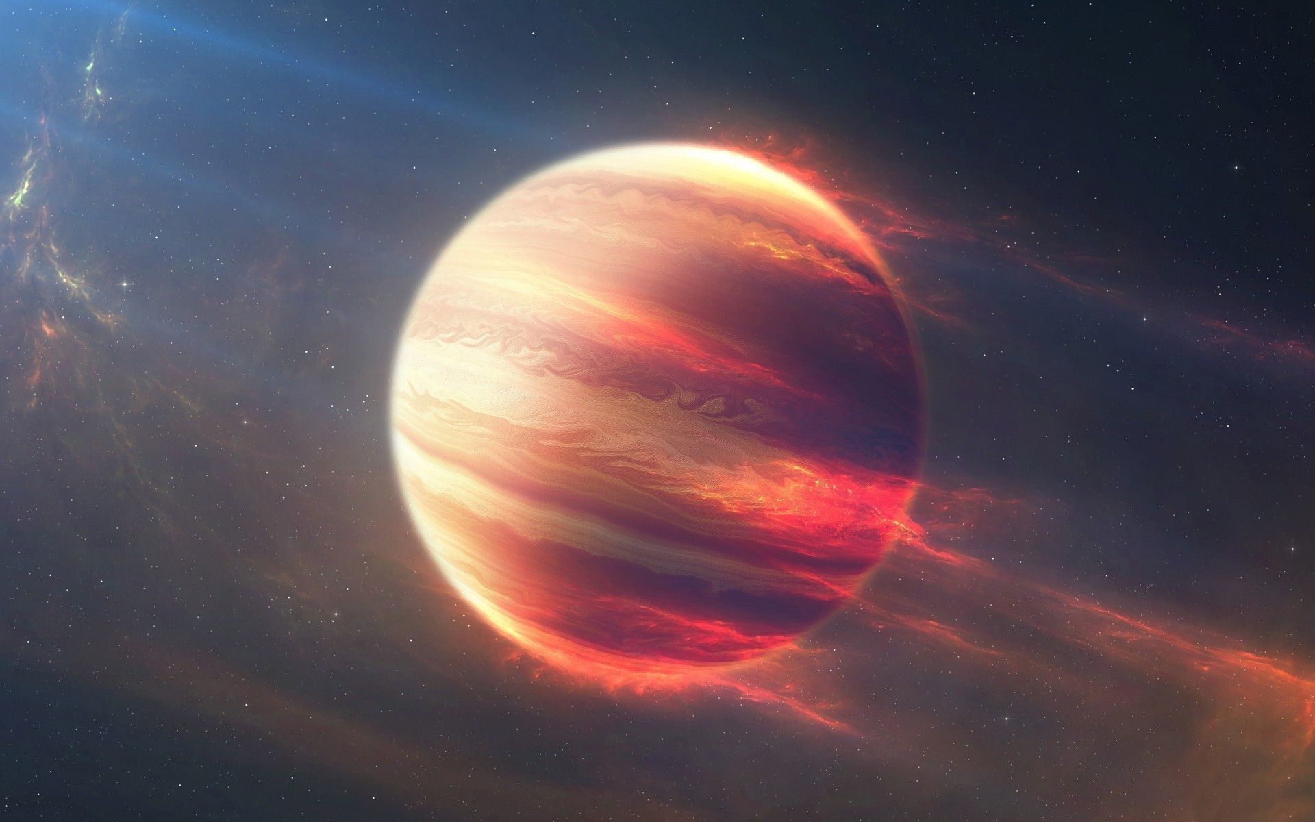 An artist's impression of the exoplanet 51 Pegasi b, which is the first exoplanet to be discovered. - Mars