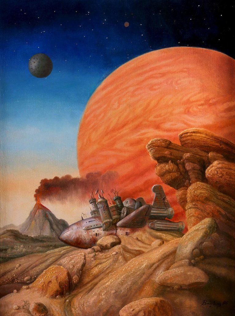 Raymond Bayless on Mars. Aesthetic art, Planets art, Fairy paintings