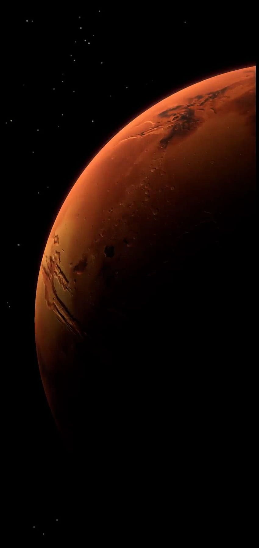 A red planet in space - Mars