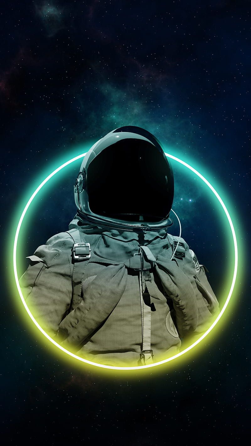 Mars O Naut, astronaut, cosmos, cryptoart, milkyway, neon, nft, nfts, space, HD phone wallpaper