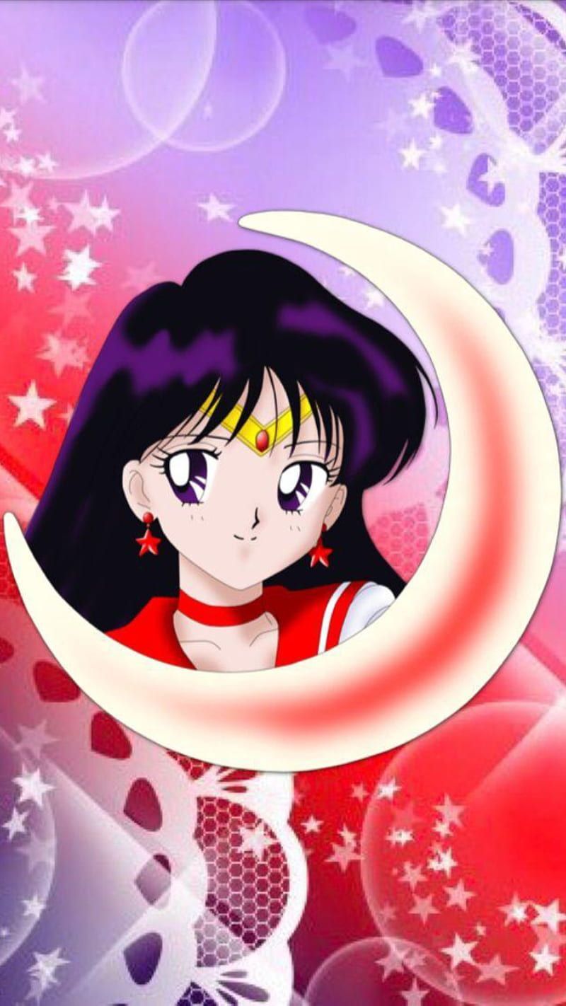 Sailor Mars, moon, sailor, HD phone wallpaper