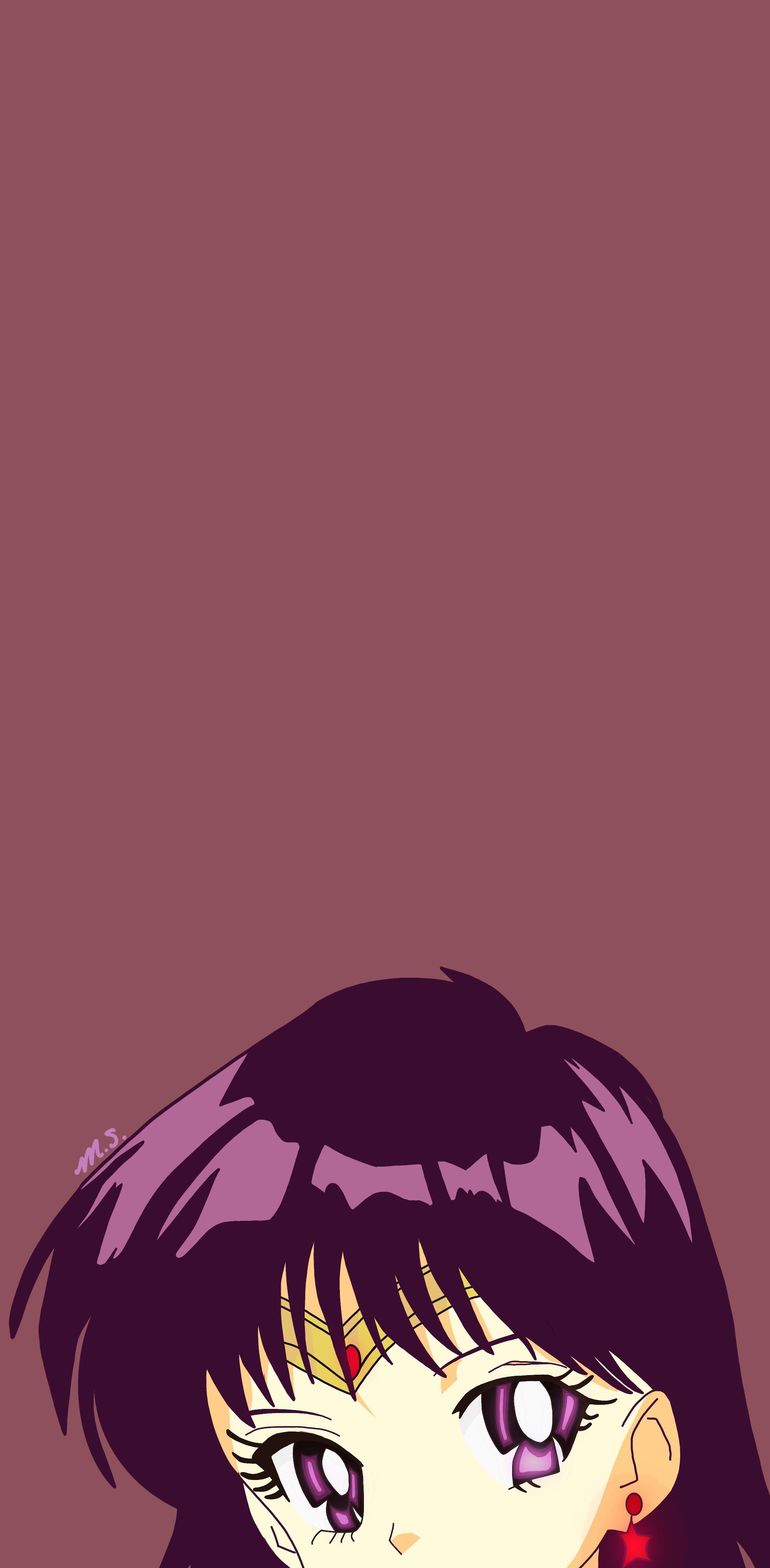 Sailor Saturn iPhone wallpaper I made a while ago. I'm - Sailor Mars