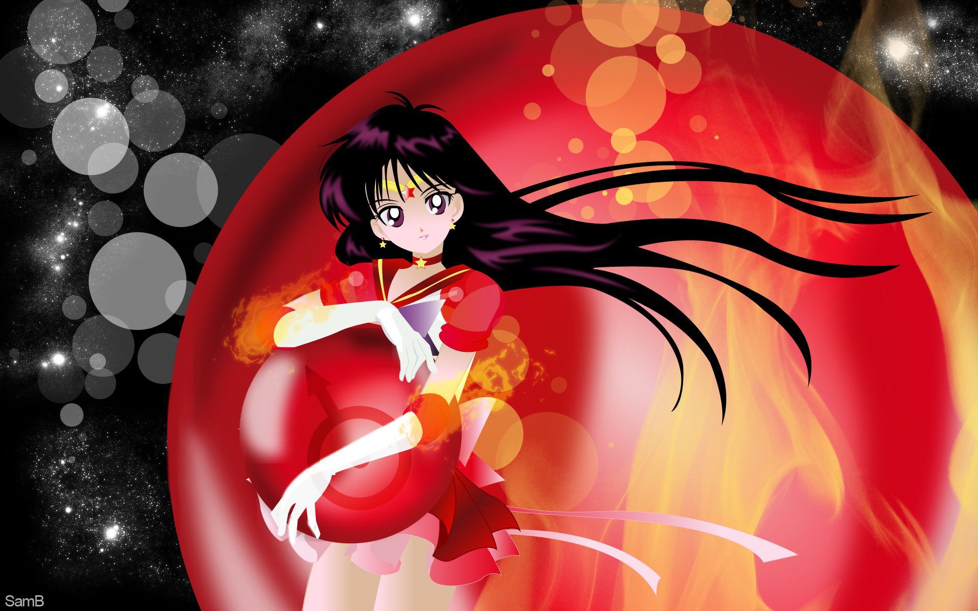 Sailor Mars, also known as Mars, is a fictional character in the Sailor Moon series. She is the leader of the Guardians, a group of guardians of the Earth who protect it from evil. - Sailor Mars