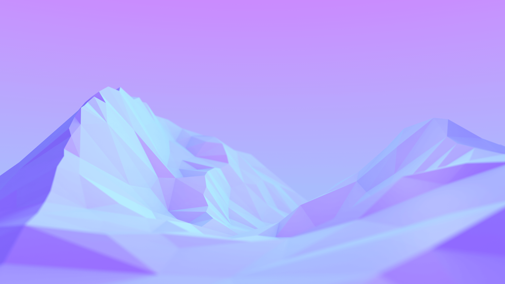 A purple abstract image of a mountain range - Low poly