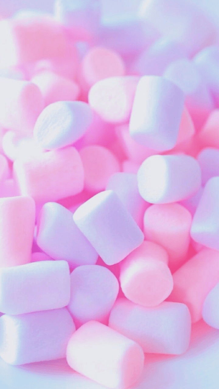 Marshmellows ;P Haru. cute, pink y pastel. Cute background, Pretty wallpaper, Cute wallpaper