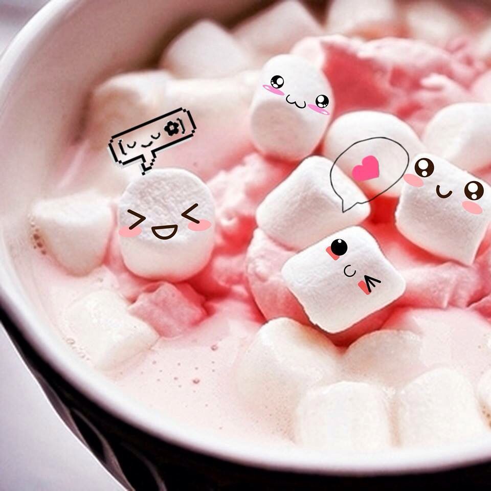 Marshmallow. Cute marshmallows, Kawaii food, Cute wallpaper background