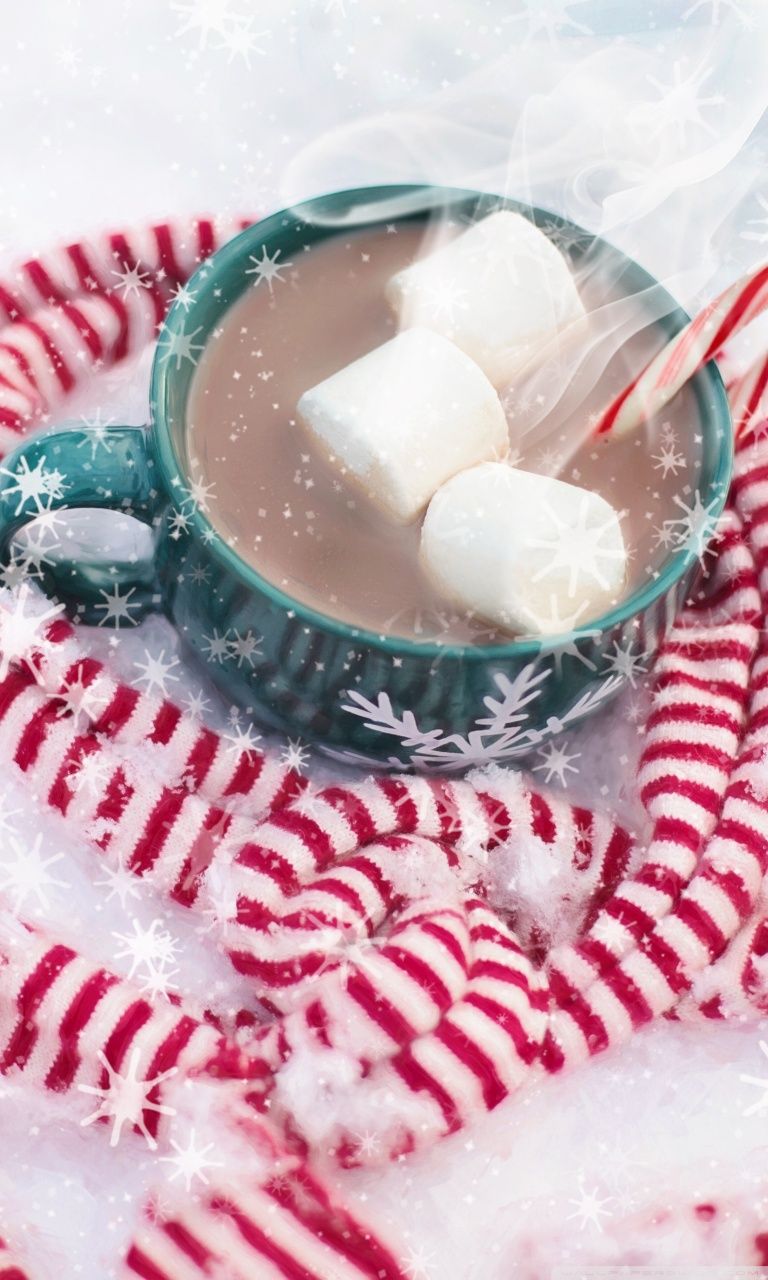 Christmas Hot Chocolate With Marshmallows Ultra HD Desktop Background Wallpaper for 4K UHD TV : Widescreen & UltraWide Desktop & Laptop : Multi Display, Dual Monitor : Tablet