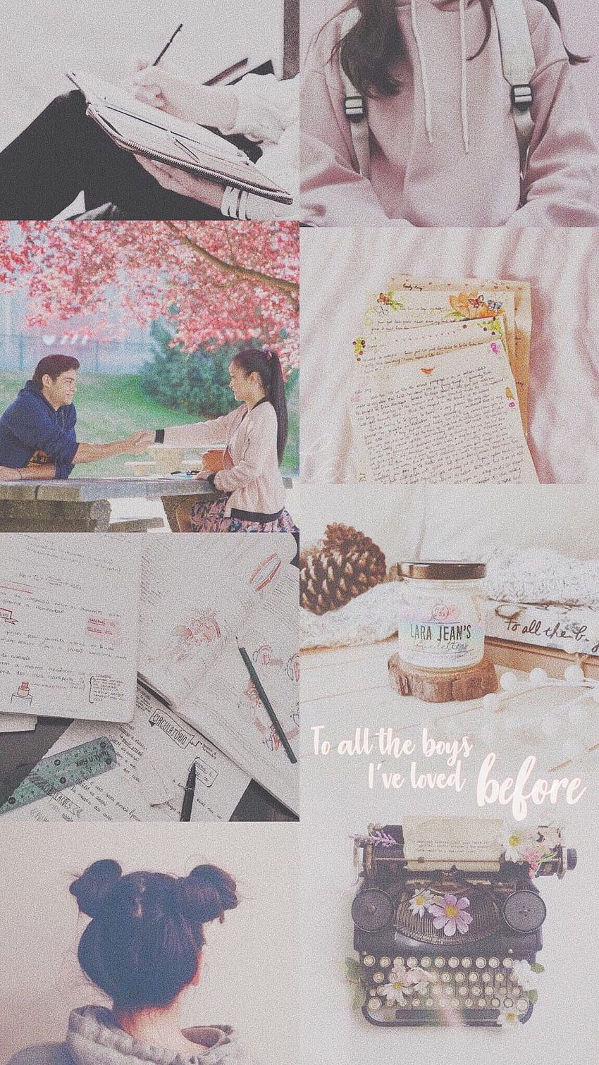 To All The Boys I've Loved Before Aesthetic Pink White, Love Aesthetics HD Phone Wallpaper