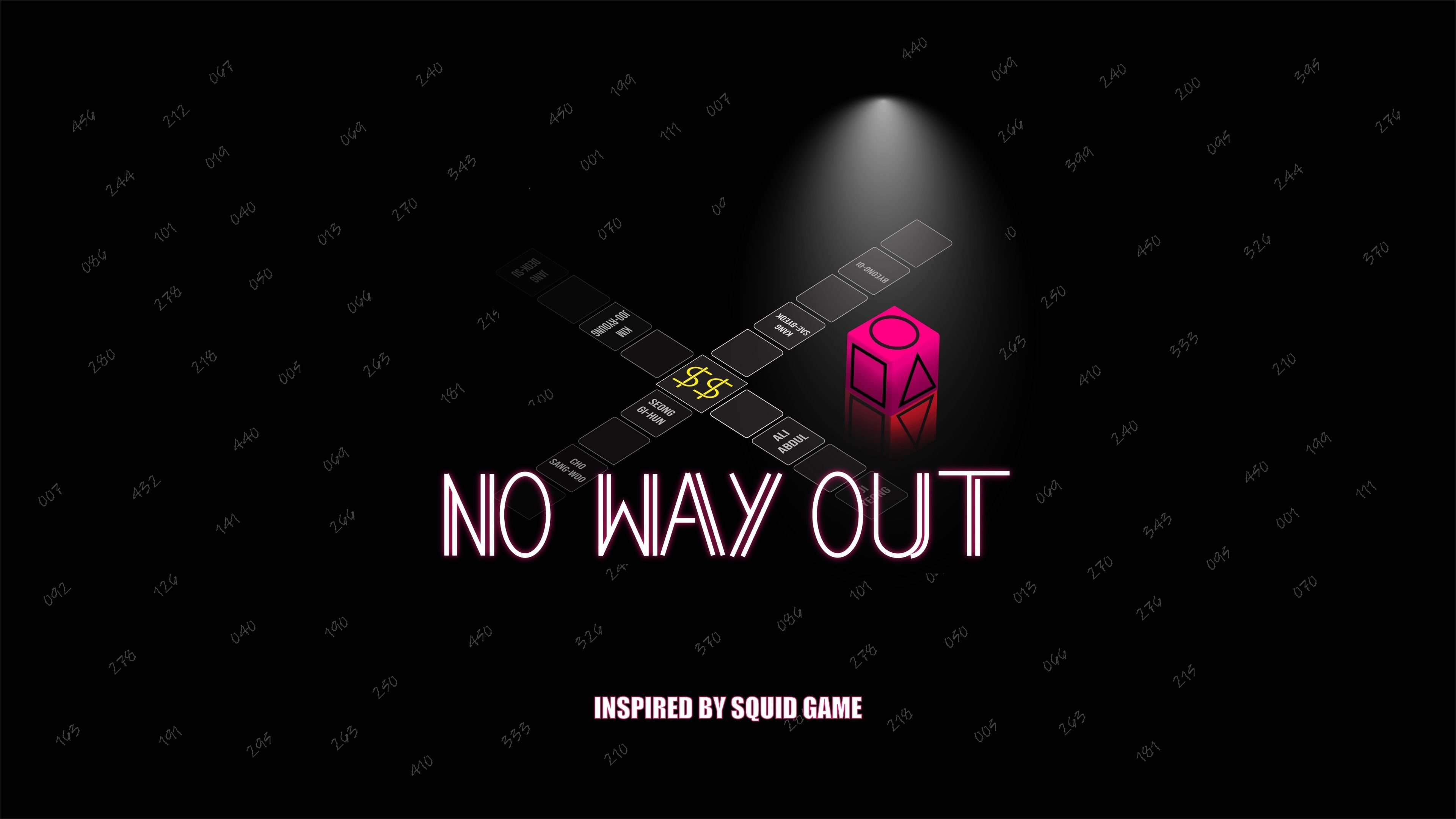 No way out logo design - Squid Game