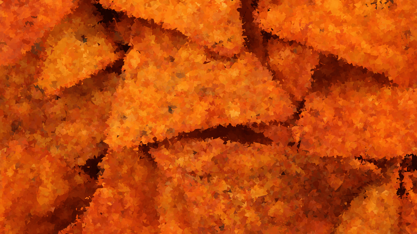 An abstract image of orange and brown leaves - Doritos