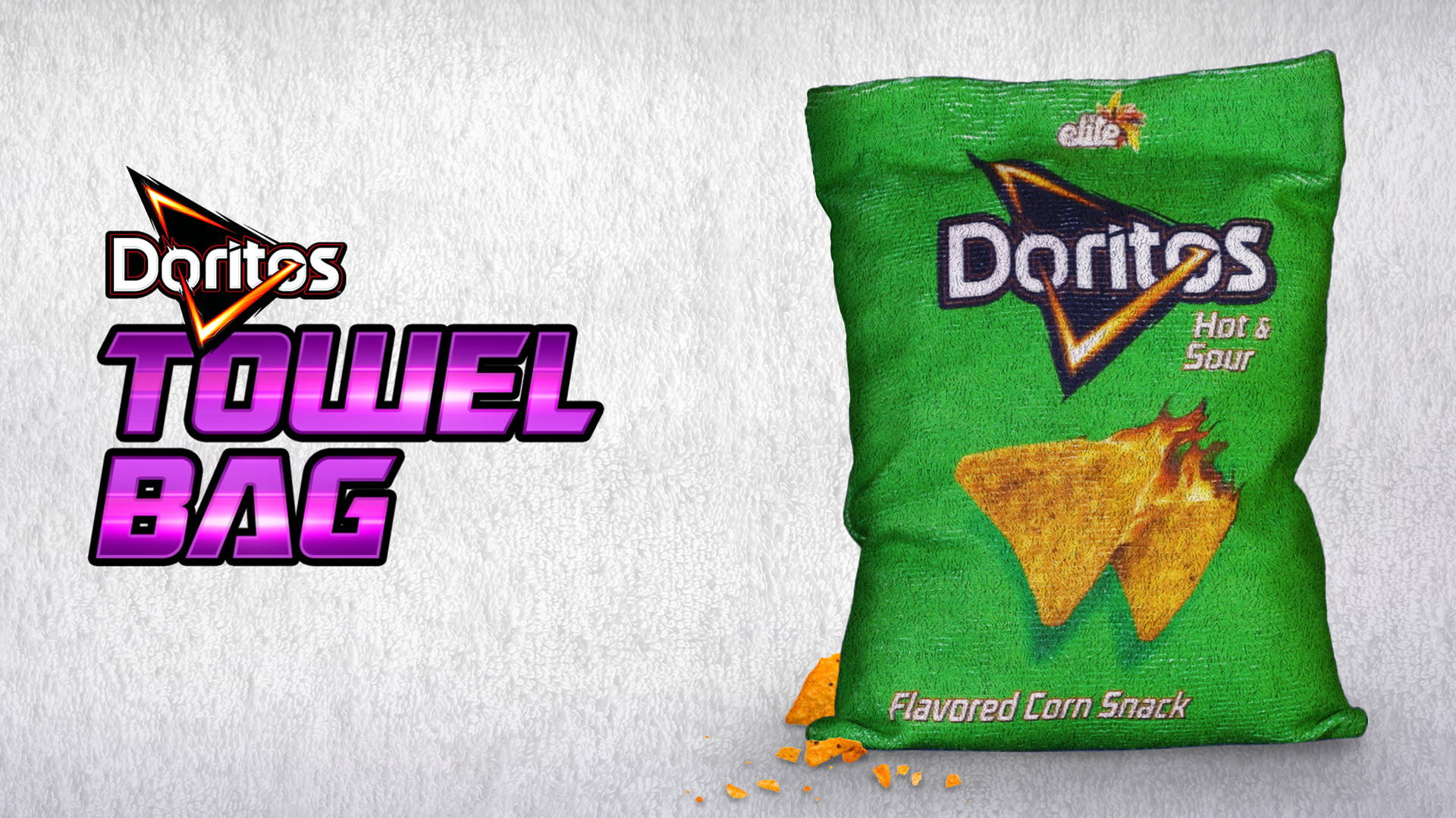 A bag of doritos with the words towel on it - Doritos