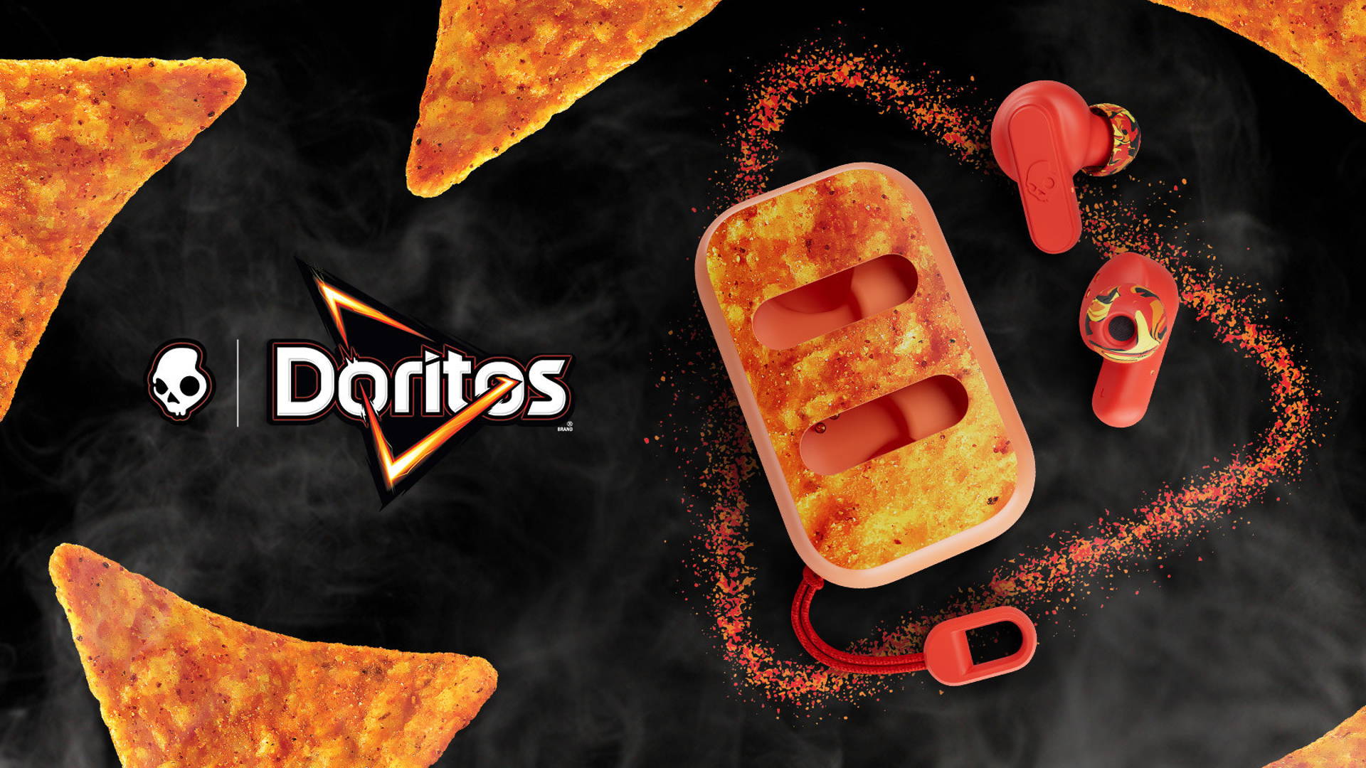A picture of some taco's and headphones - Doritos