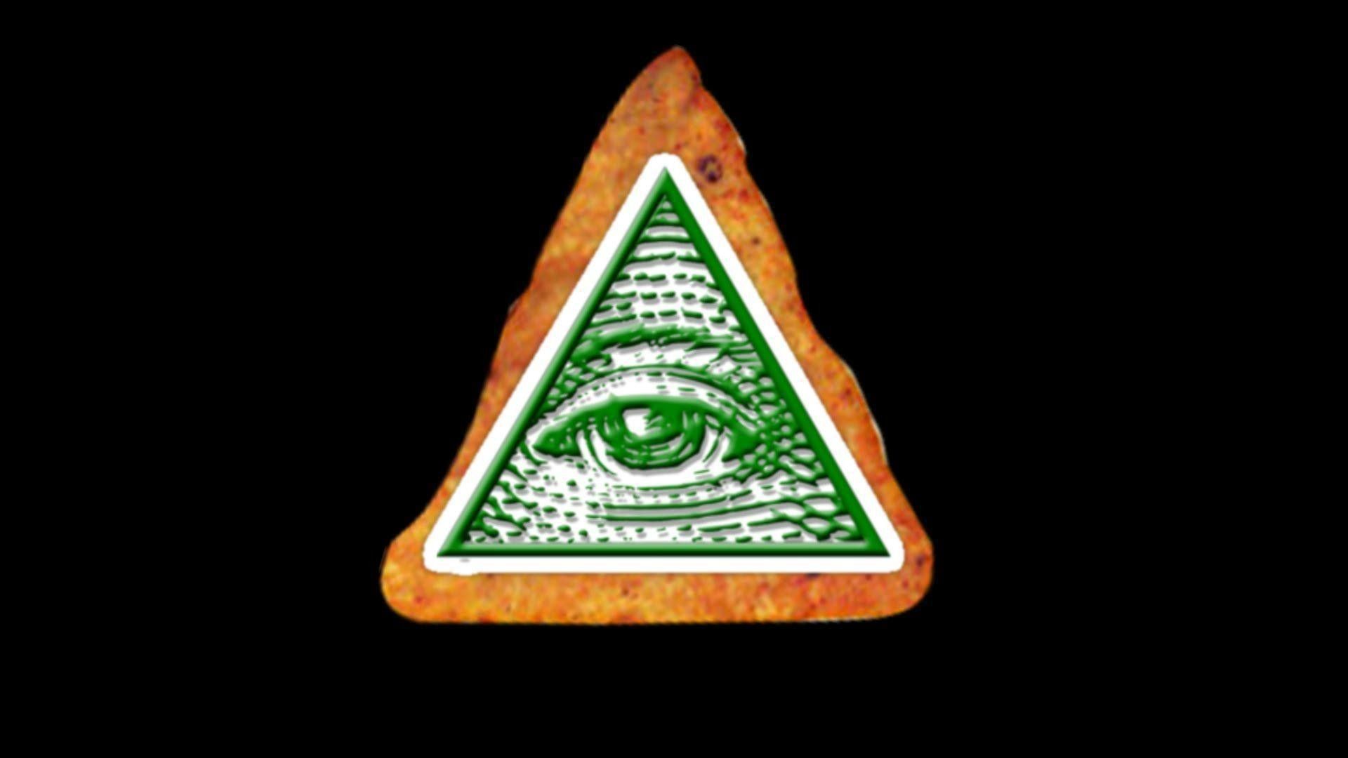 The all seeing eye is a symbol of the Illuminati - Doritos