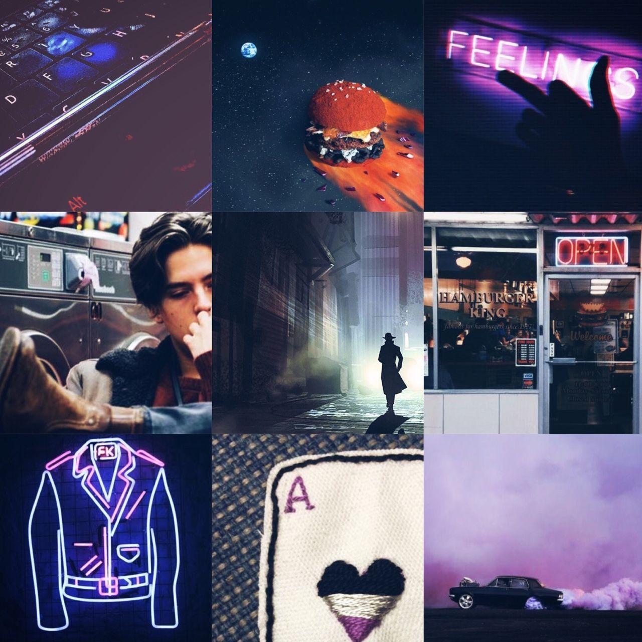 A collage of pictures with different colors - Riverdale