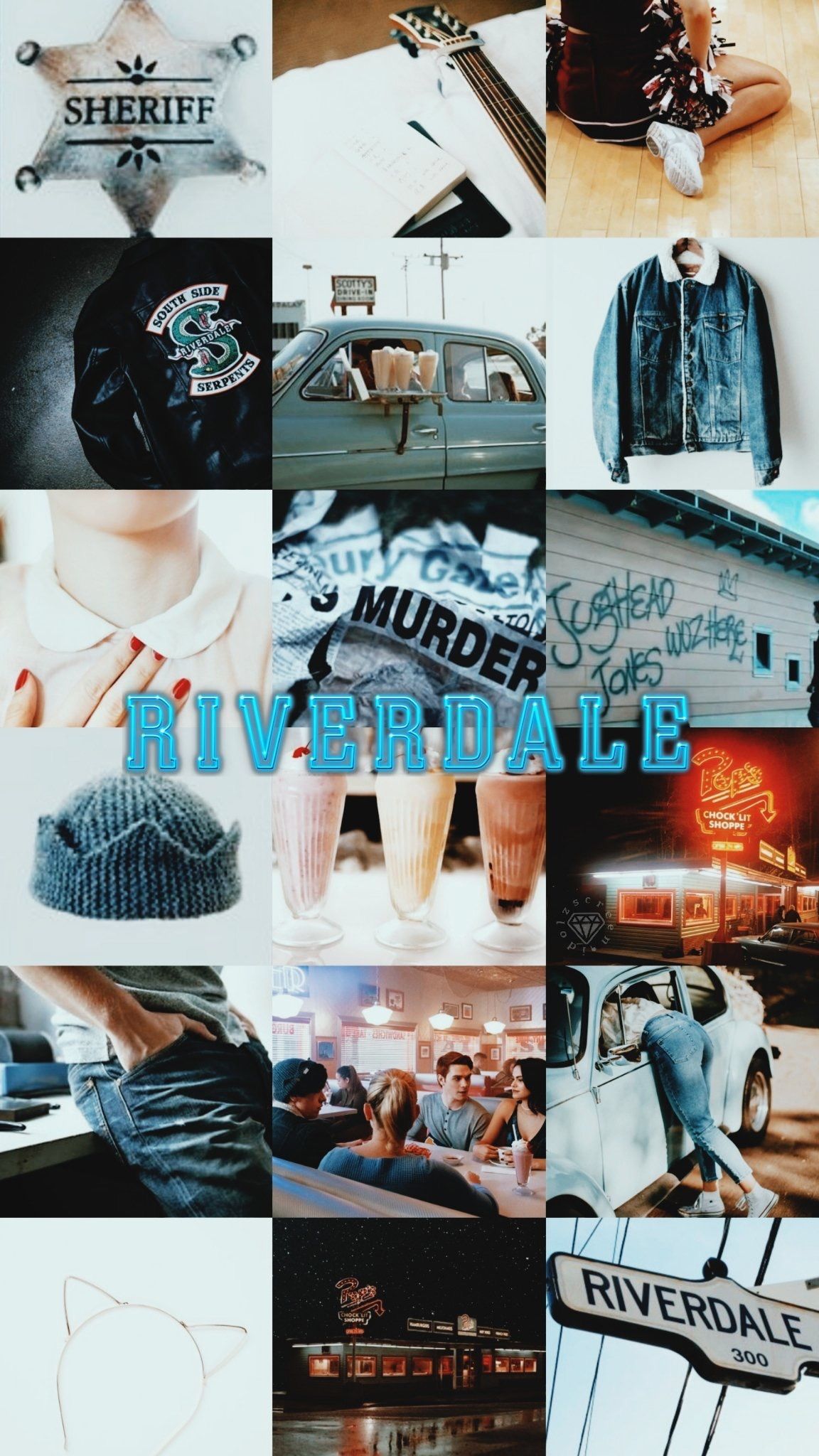 A collage of pictures with the word riverdale - Riverdale