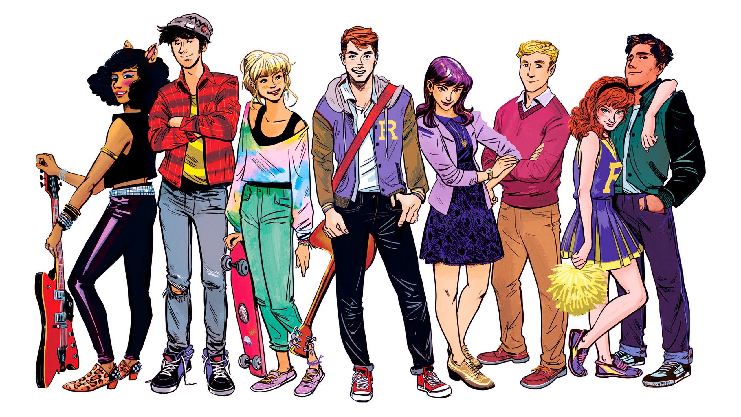 The cast of the new Archie series. - Riverdale